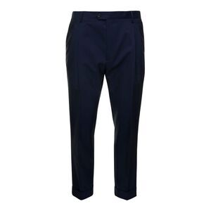 Reveres 1949 Men Blue Tailored Trousers In Wool Blend Man